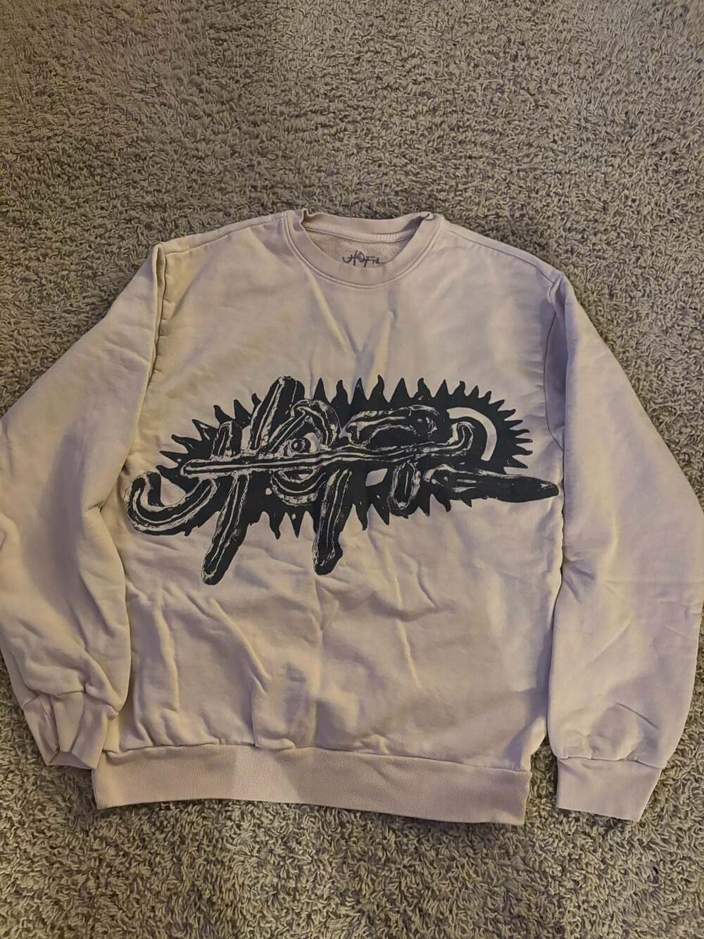 Travis Scott Cactus Jack Utopia A3 Crewneck Sweatshirt Light Brown Size Medium